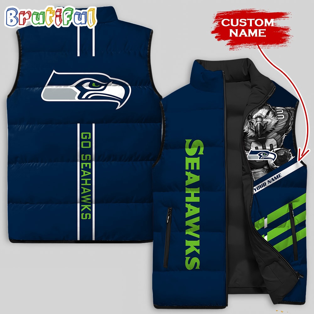 NFL Seattle Seahawks Damn Right Sleeveless Down Jacket DJ88