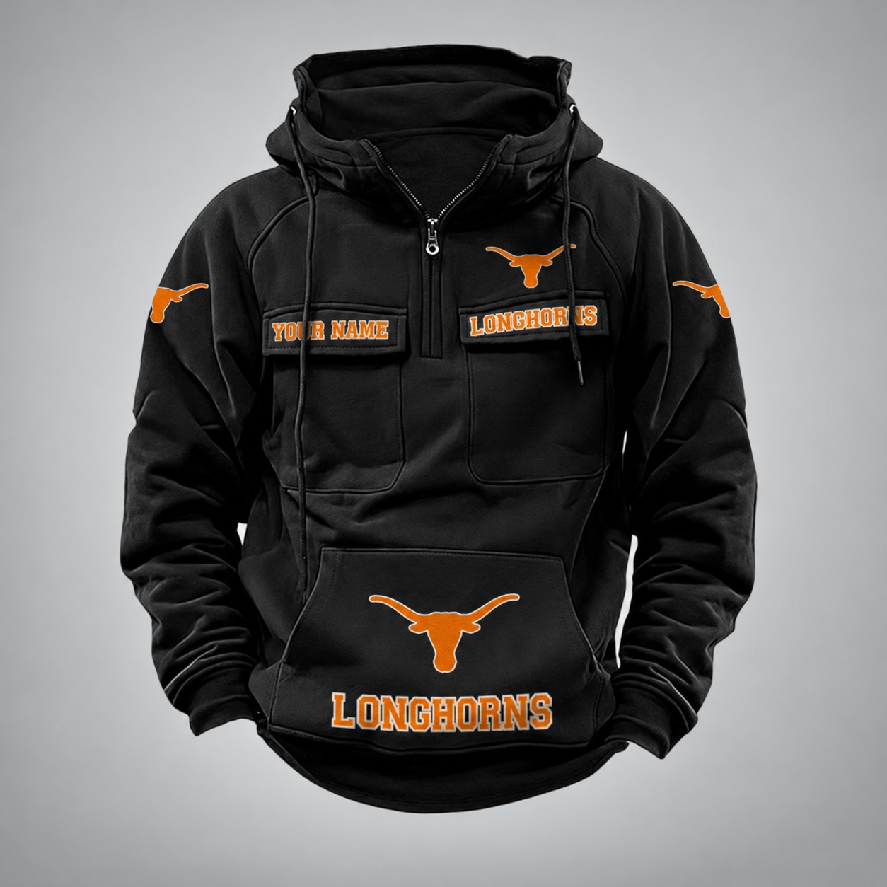 Texas Longhorns Vintage Men Hoodies DV35S
