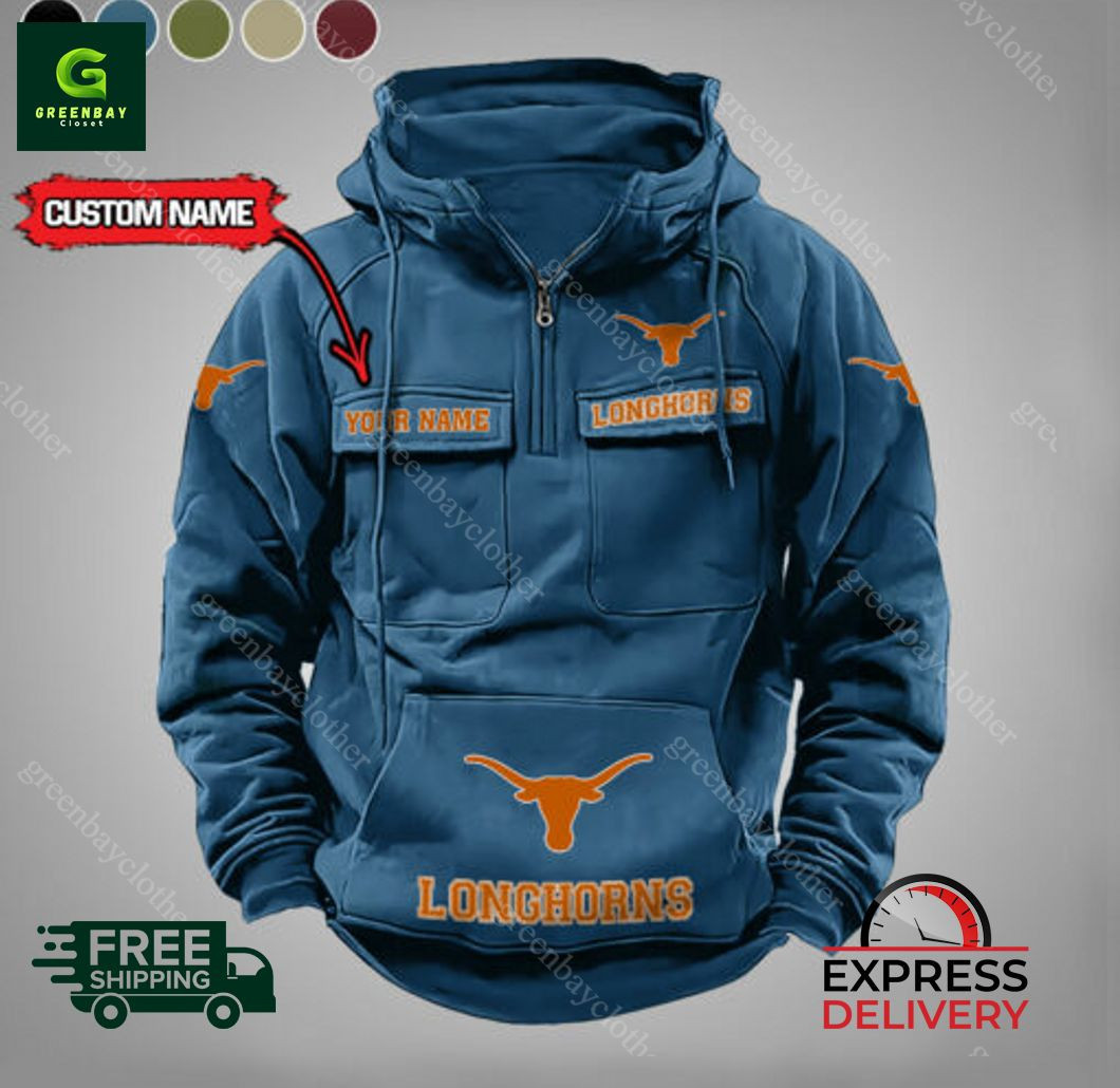 Texas Longhorns Vintage Men Hoodies PBCY9RI