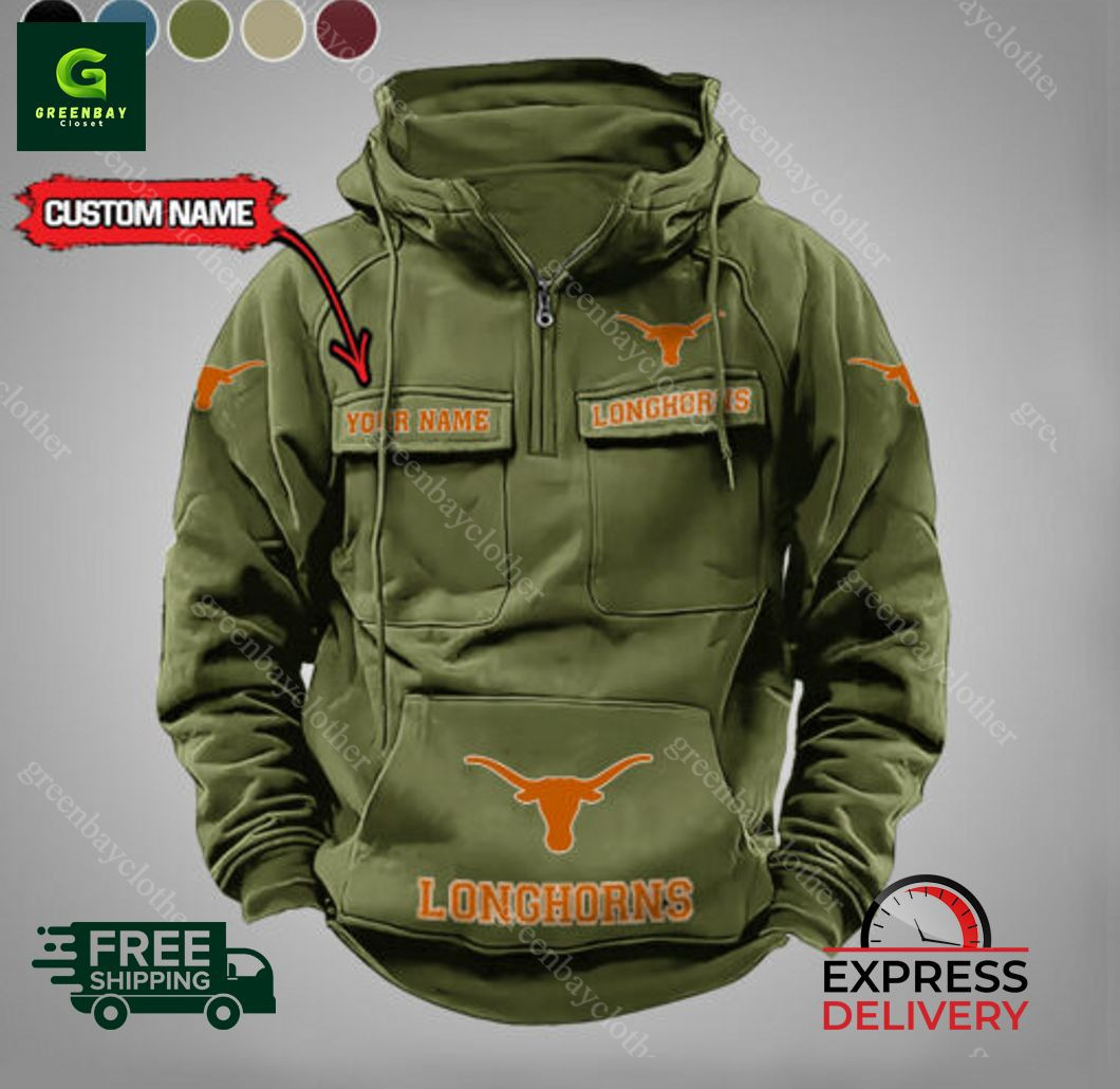 Texas Longhorns Vintage Men Hoodies PBCY9RI