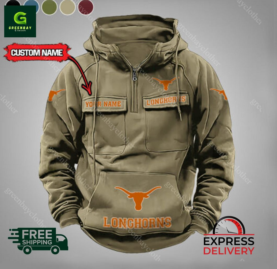 Texas Longhorns Vintage Men Hoodies PBCY9RI