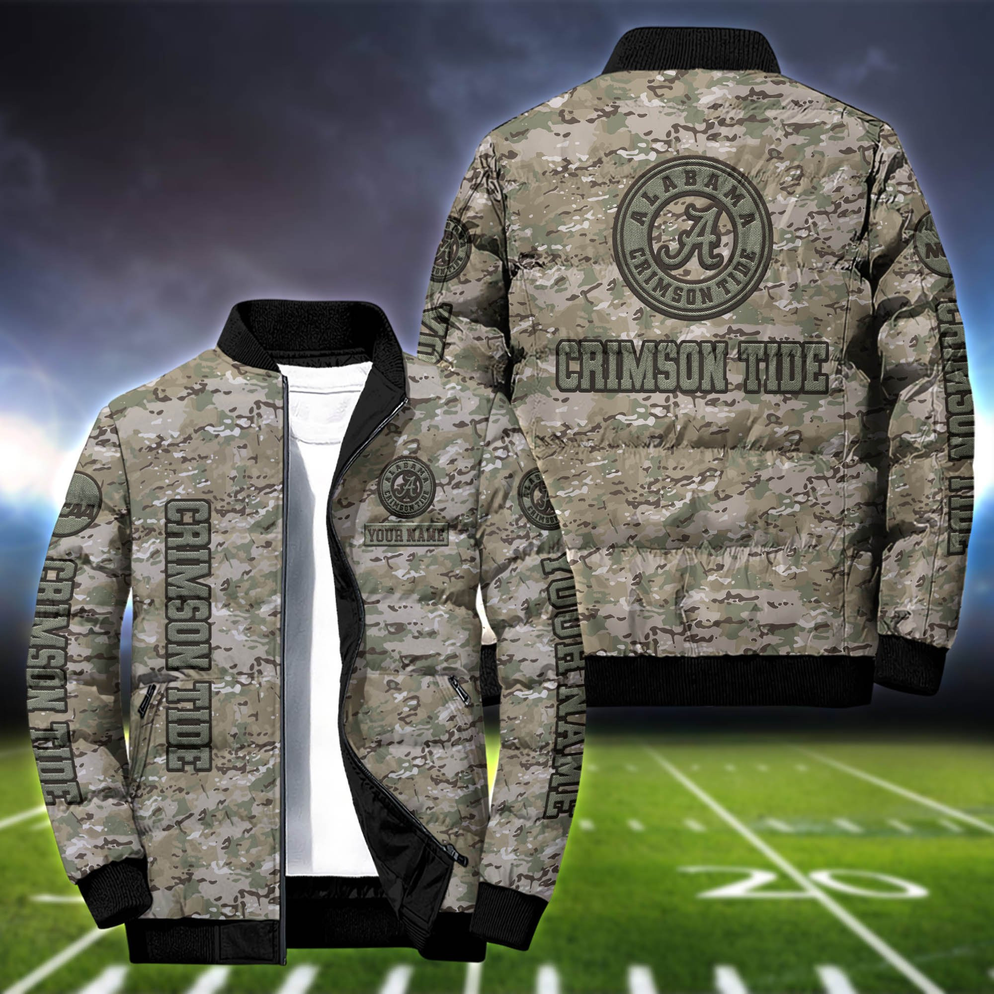 NCAA Alabama Crimson Tide Puffer Jacket HK651