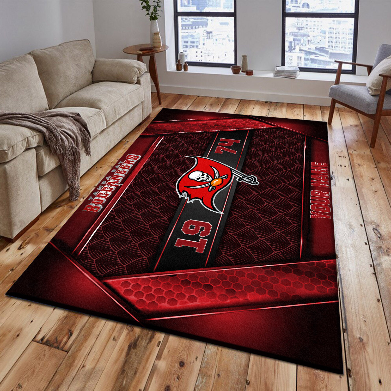 Tampa Bay Buccaneers Area Rug PBGGJ1D