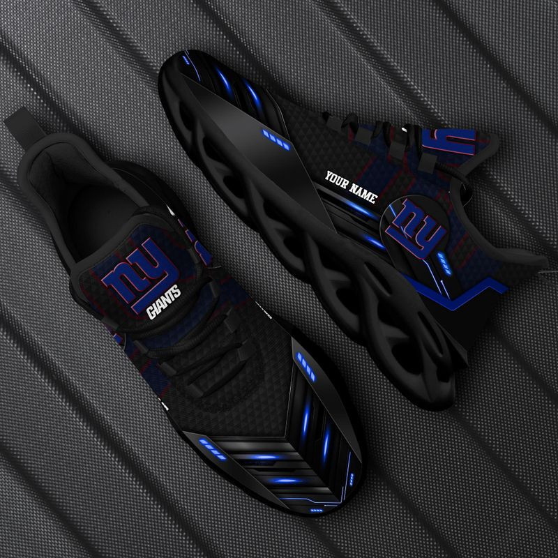 New York Giants Personalized Yezy Running Sneakers