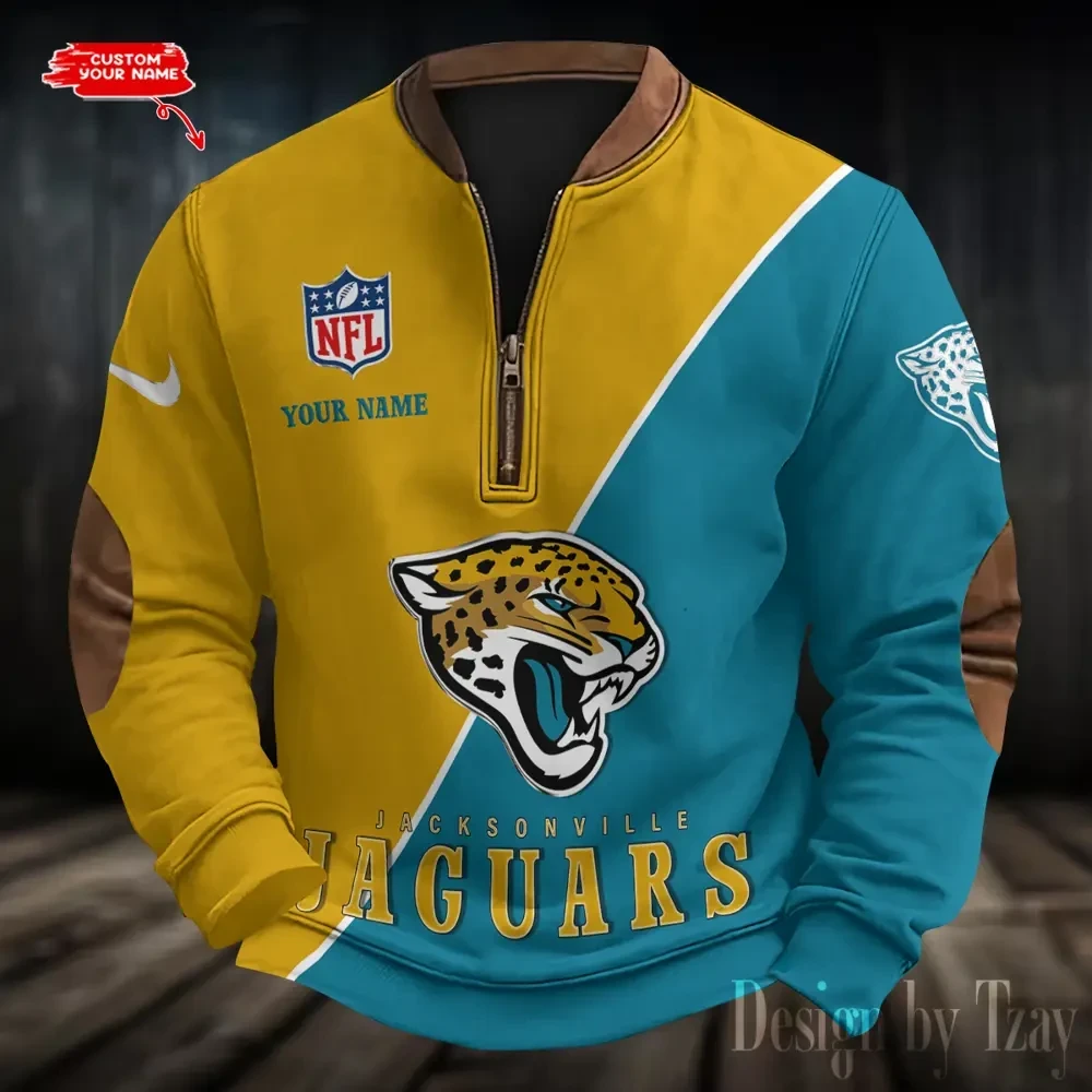 S9MPZNS143-Jacksonville Jaguars Print Vintage Sweatshirt