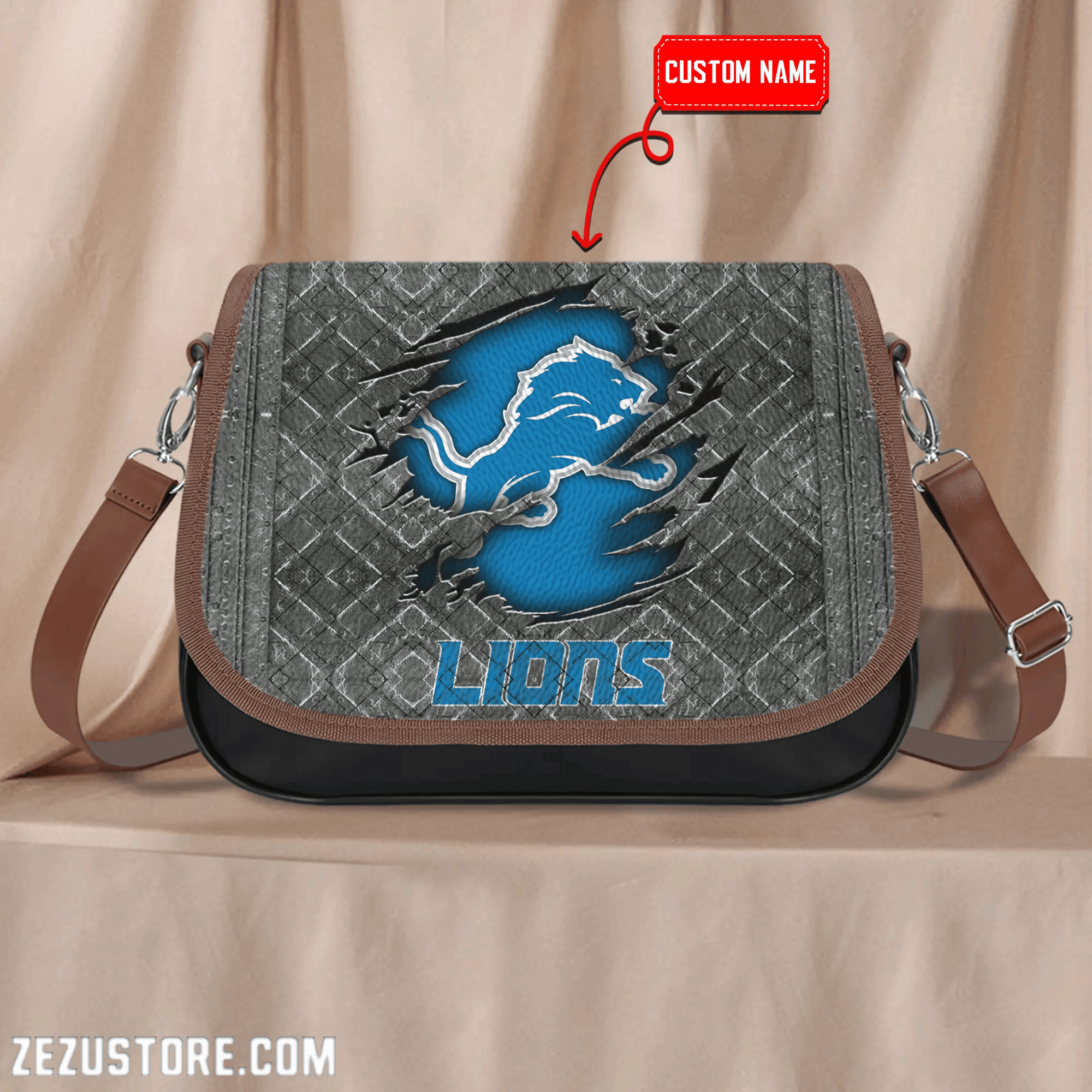 Detroit Lions NFL M01 Leather Bag ANZM01LB043