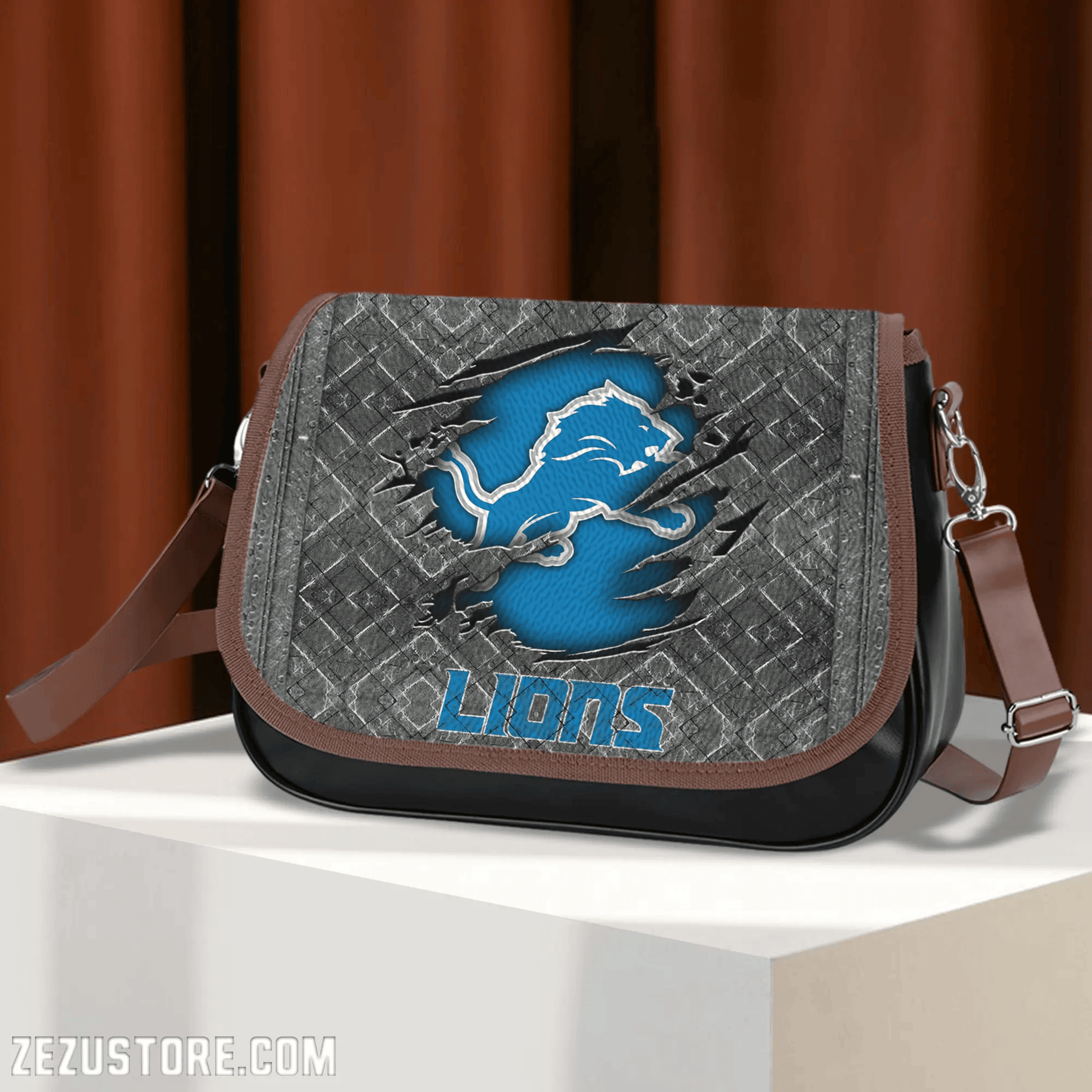 Detroit Lions NFL M01 Leather Bag PB3ARYC