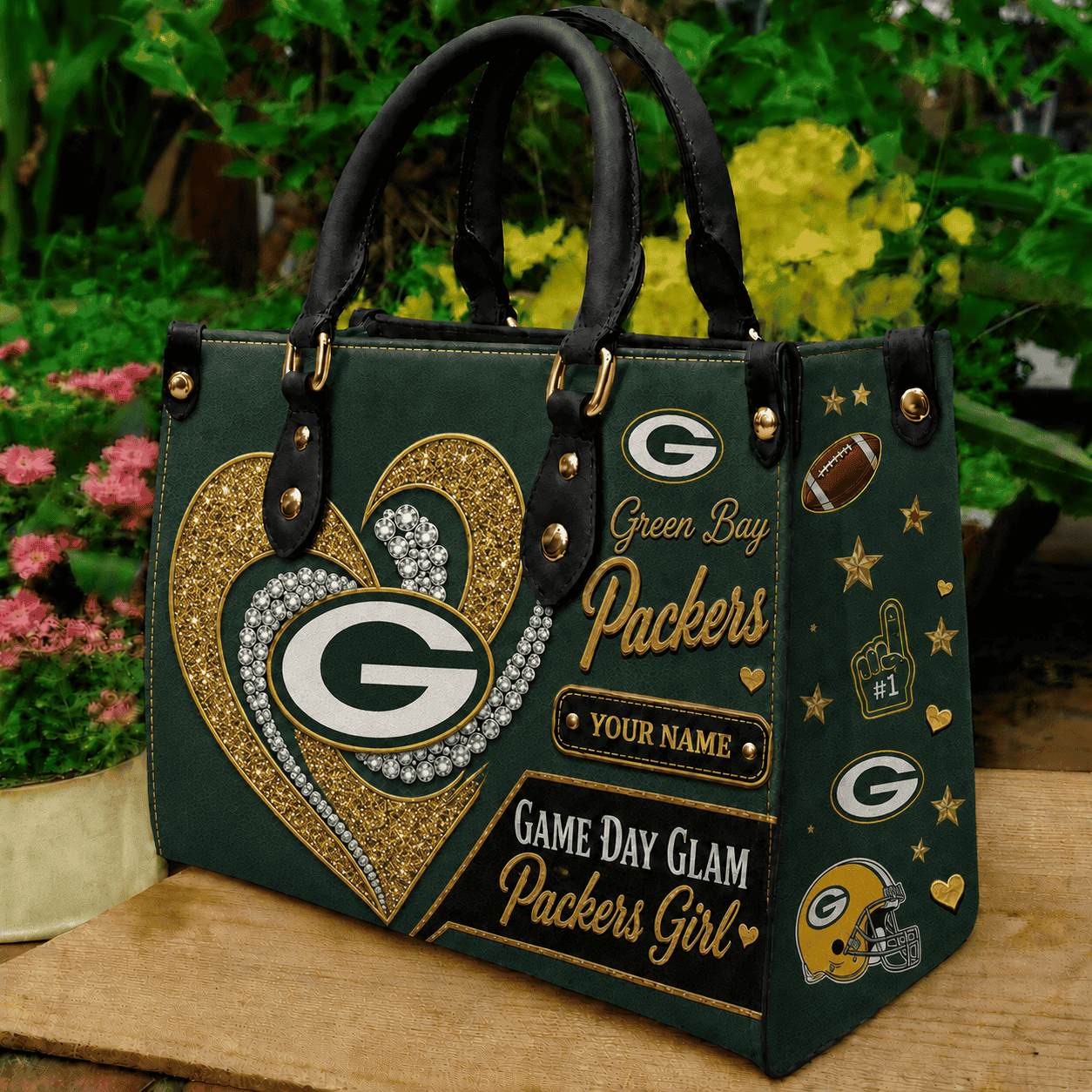 Green Bay Packers NFL Premium Leather Hand Bag Personalized Gift For Fan Men Women - Limited Edition MGF19