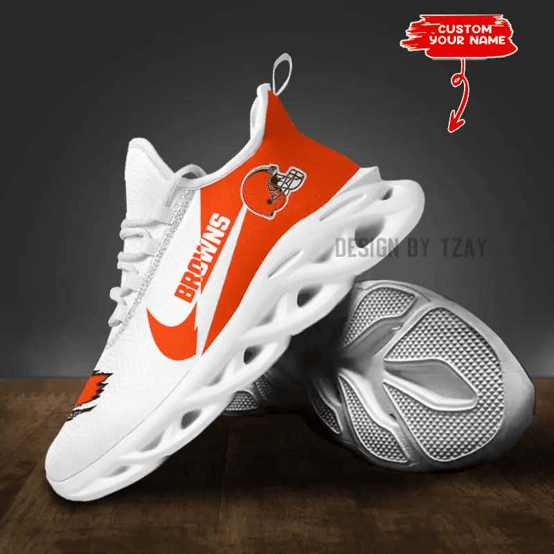 Cleveland Browns Personalized Maxsoul Sneakers PB9ZLIA