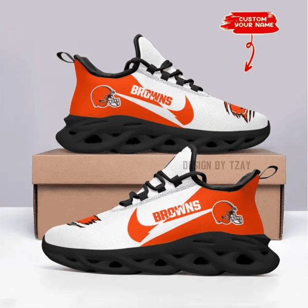 Cleveland Browns Personalized Maxsoul Sneakers PB9ZLIA