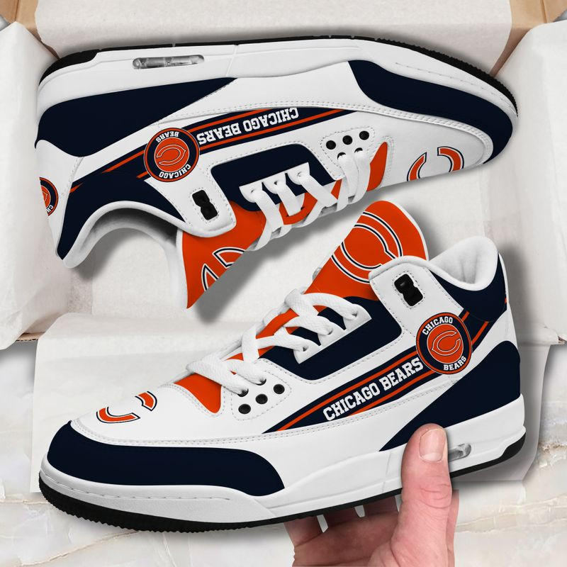 Chicago Bears Basic Leather JD03 Shoes Men and Women AZBT46GH