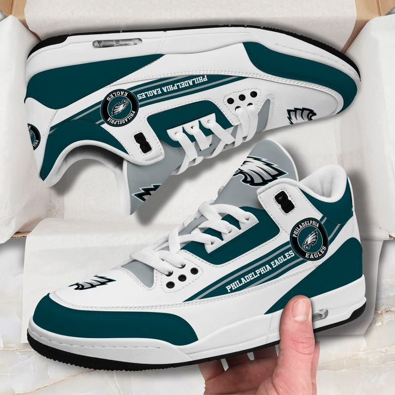 Philadelphia Eagles Basic Leather JD03 Shoes Men and Women AZBTA5F208