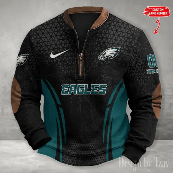Philadelphia Eagles Print Vintage Sweatshirt S9MPZNS090