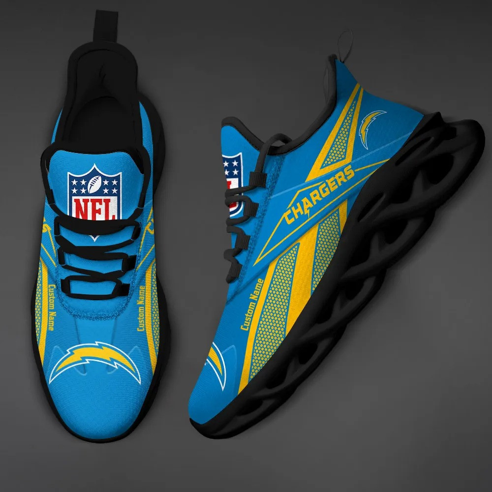Los Angeles Chargers Personalized Yezy Running Sneakers PBIAIT6