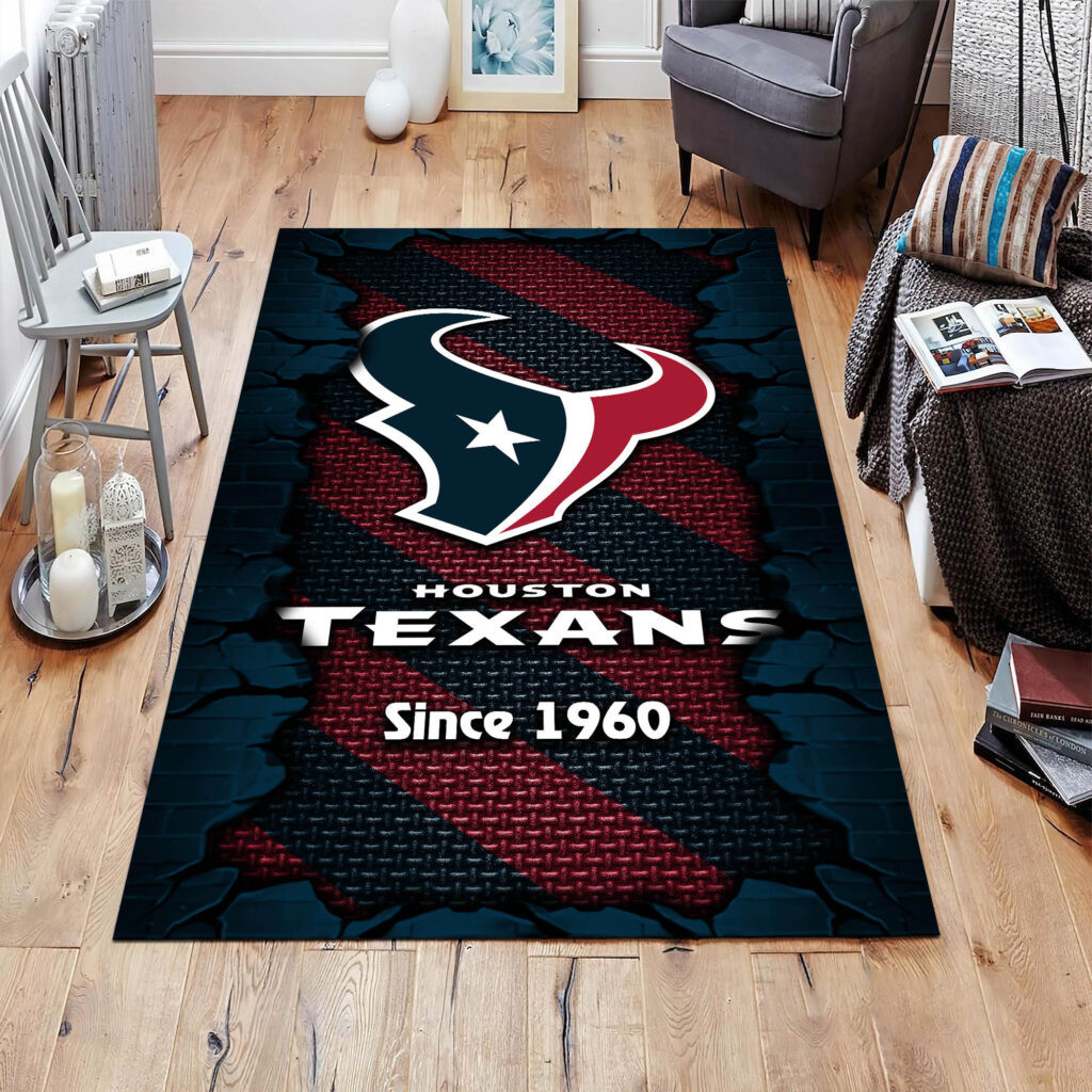 Houston Texans Personalized Premium Rectangle Rug RU64