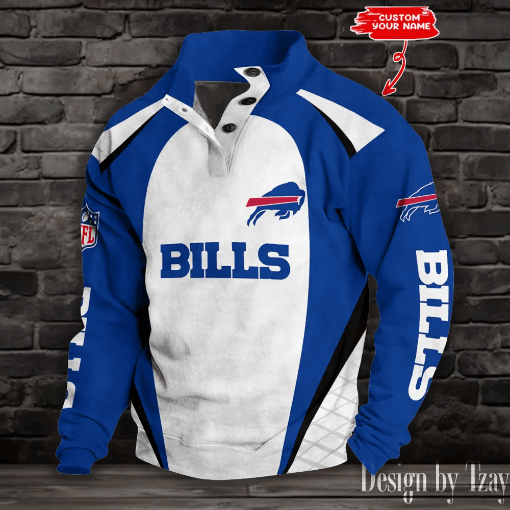Buffalo Bills Double Stand Collar Sport Hoodies S9DBSCH1268