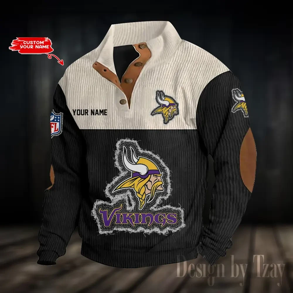 Minnesota Vikings S9DBSCH952 Sports Print Sweatshirt