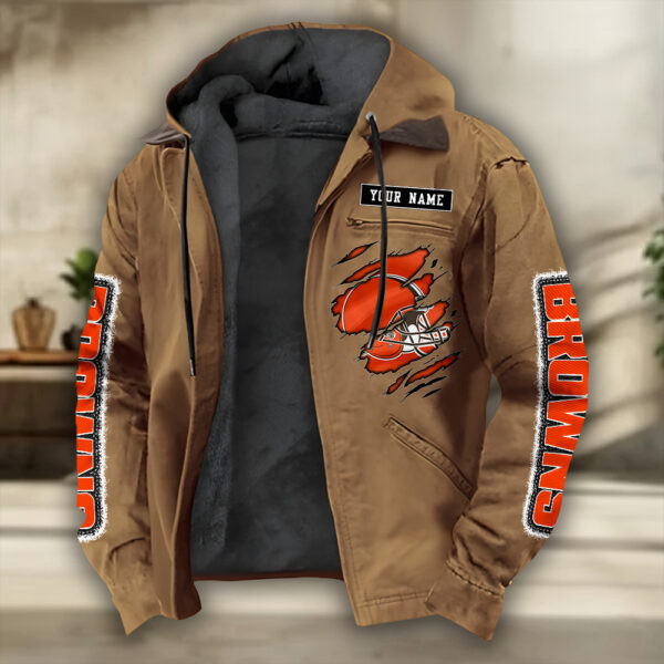 Cleveland Browns Heavyweight Hooded Jacket PBIFF36