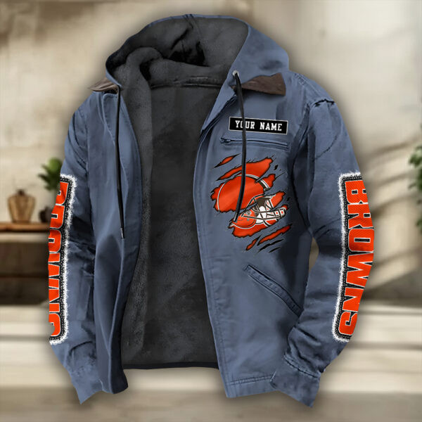 Cleveland Browns Heavyweight Hooded Jacket PBIFF36