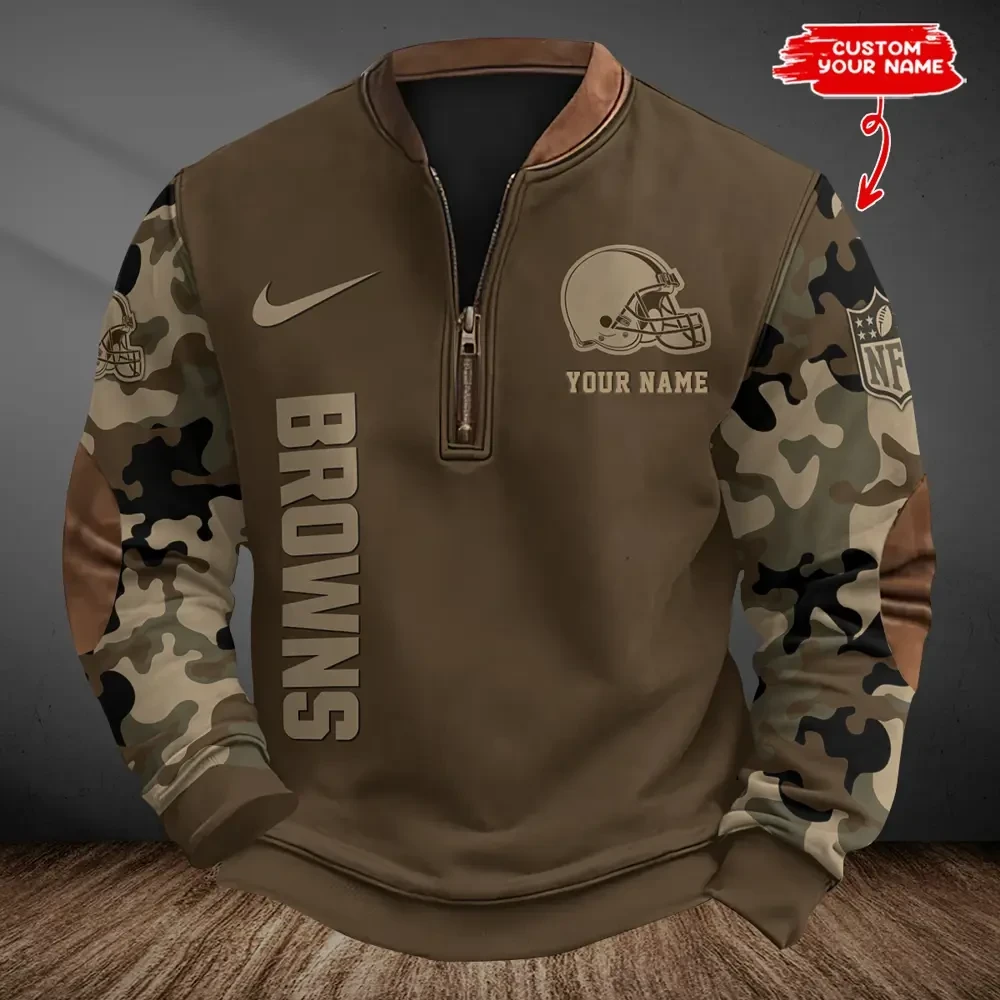 Cleveland Browns Classic Half Zip Pullover SPTCHZP040