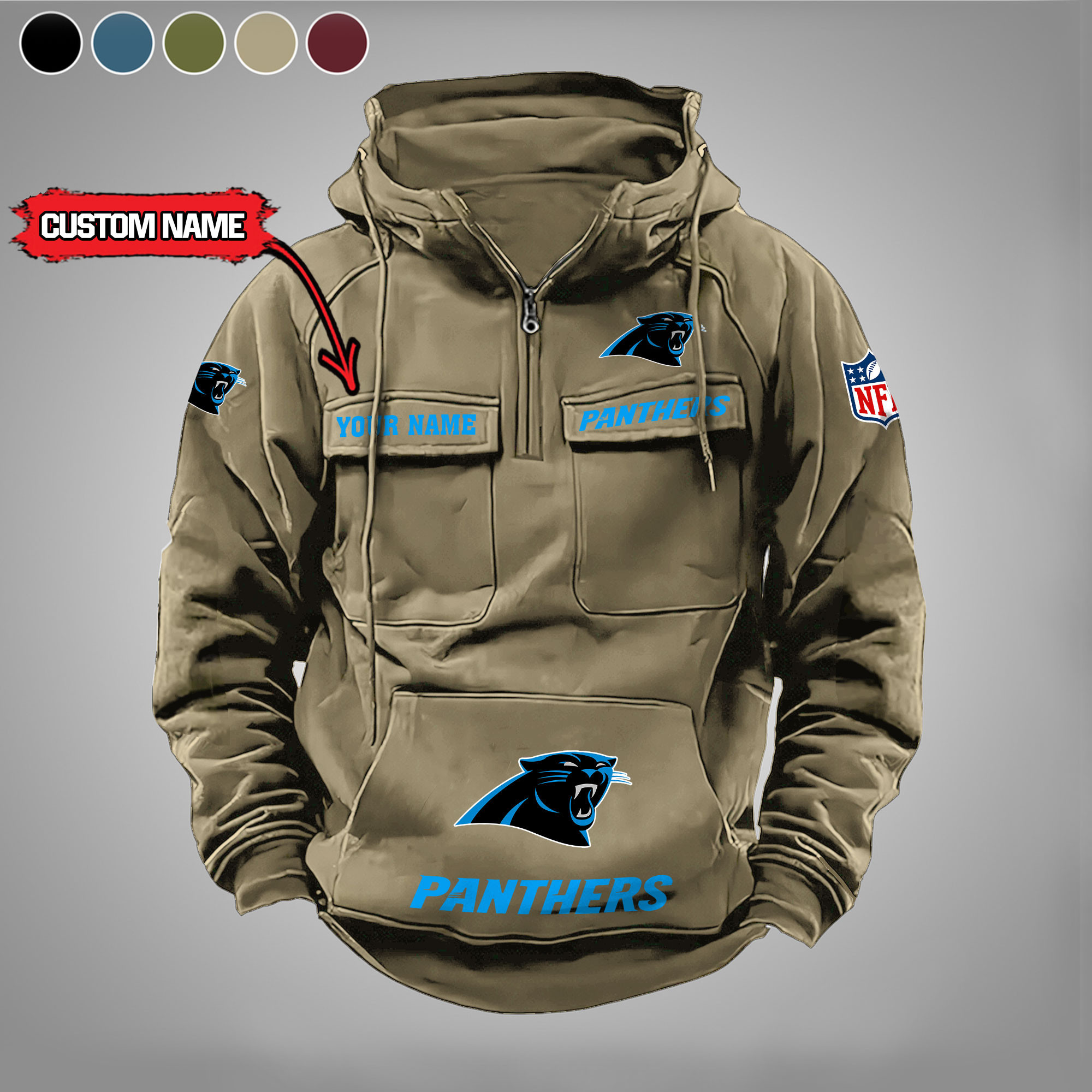 Carolina Panthers Vintage Men Hoodie PB3VN5F