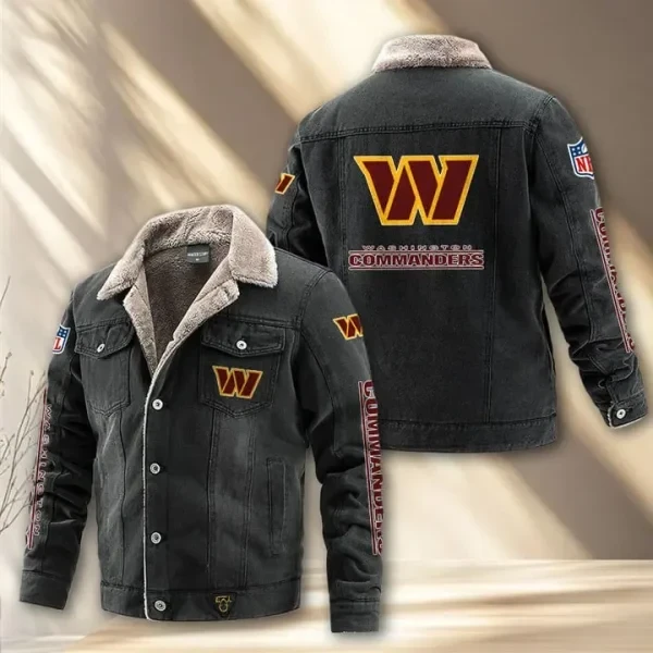 Washington Commanders Fleece Lined Denim Jacket PBPU4YC