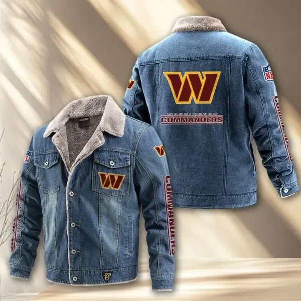 Washington Commanders Fleece Lined Denim Jacket PBPU4YC