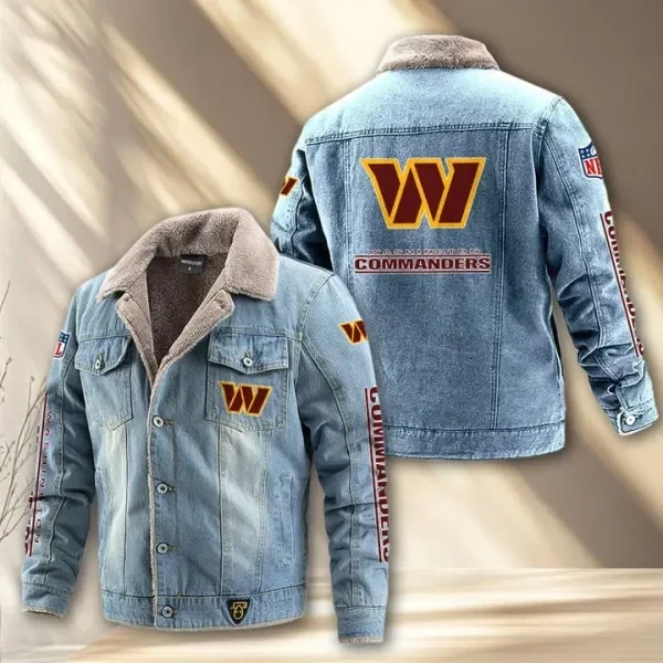 Washington Commanders Fleece Lined Denim Jacket PBPU4YC