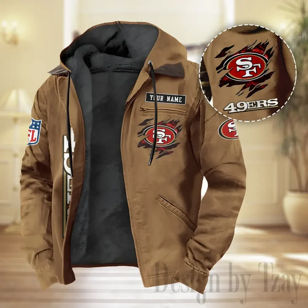 San Francisco 49ers Men Classic Badge Fleece-Lined Jacket PBR8Q13