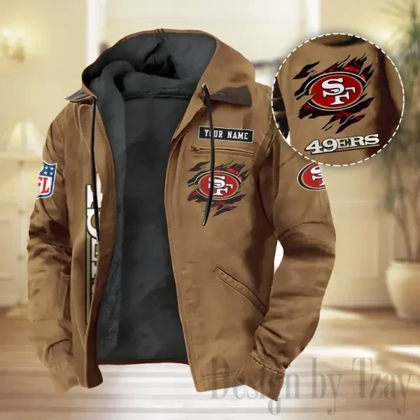 San Francisco 49ers Men Classic Badge Fleece-Lined Jacket PBR8Q13