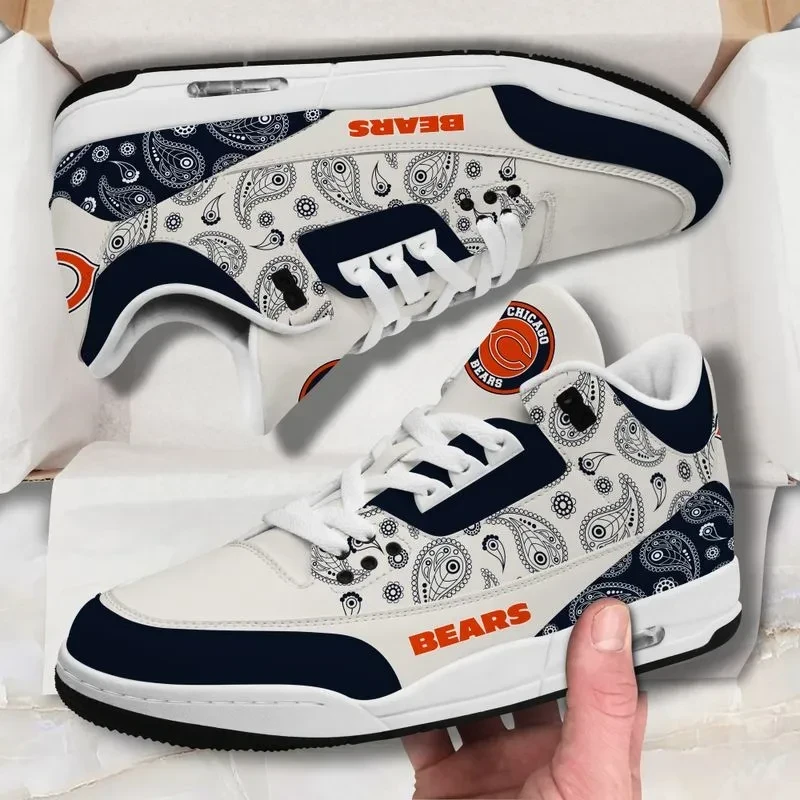 Chicago Bears Basic Leather JD03 Shoes Men and Women AZBTAJ30