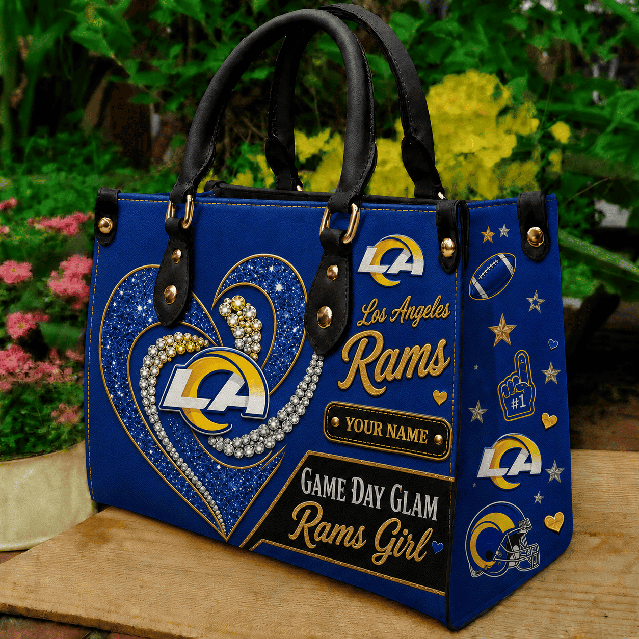 Los Angeles Rams NFL Premium Leather Hand Bag Personalized Gift For Fan Men Women - Limited Edition MGF18