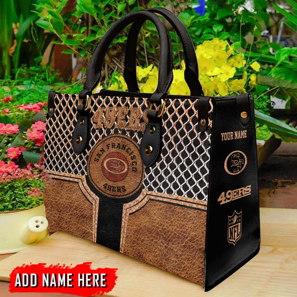 San Francisco 49ers Personalized Leather Hand Bag BBLTHB853