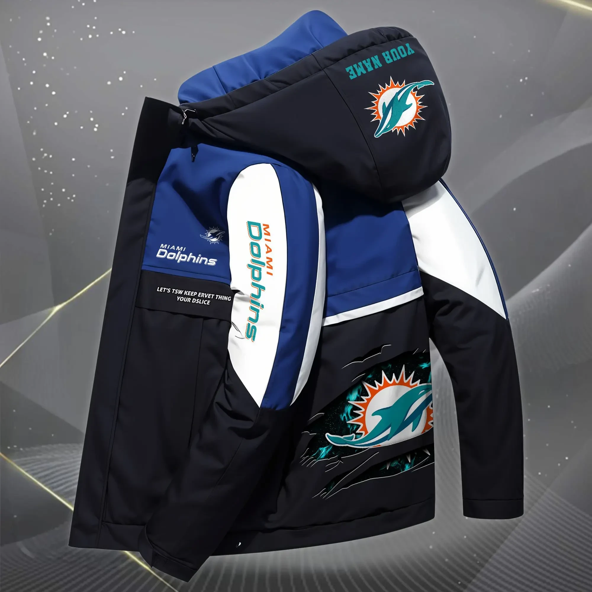 Miami Dolphins Outdoor Windproof Jacket SPTOWPJK053