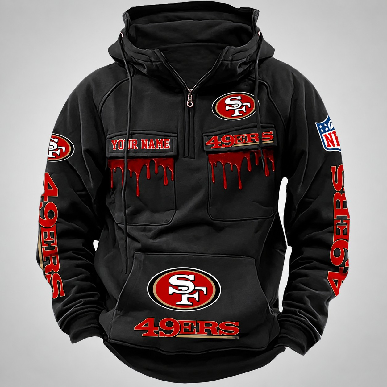 San Francisco 49ers Vintage Men Hoodie DV22 PBG8Q62