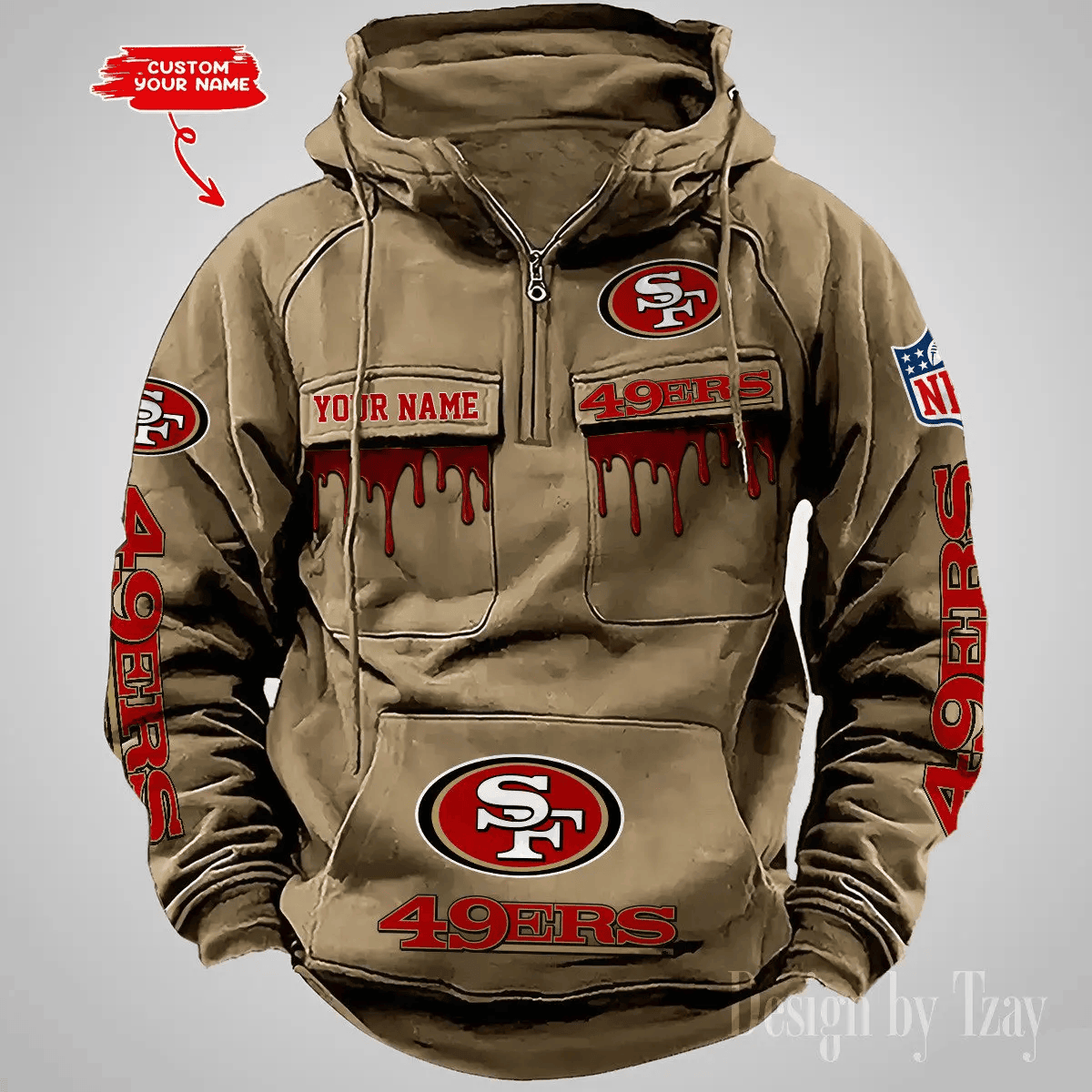 San Francisco 49ers Vintage Men Hoodie DV22 PBG8Q62