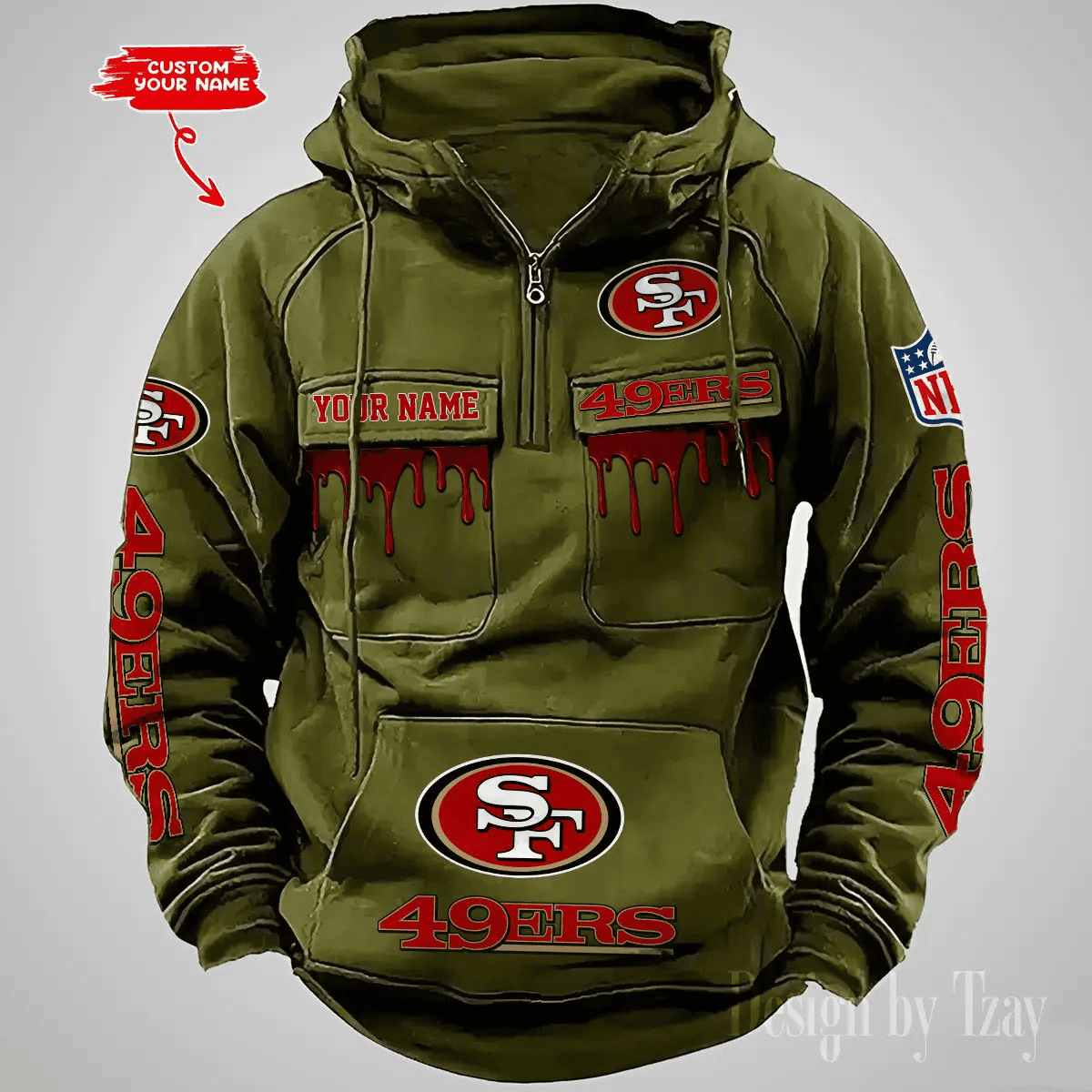 San Francisco 49ers Vintage Men Hoodie DV22 PBG8Q62
