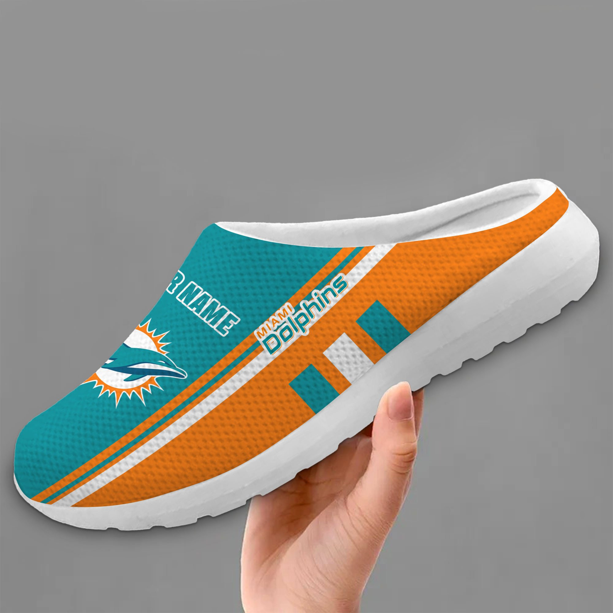 Miami Dolphins Slip-on Half Shoes PB5126X