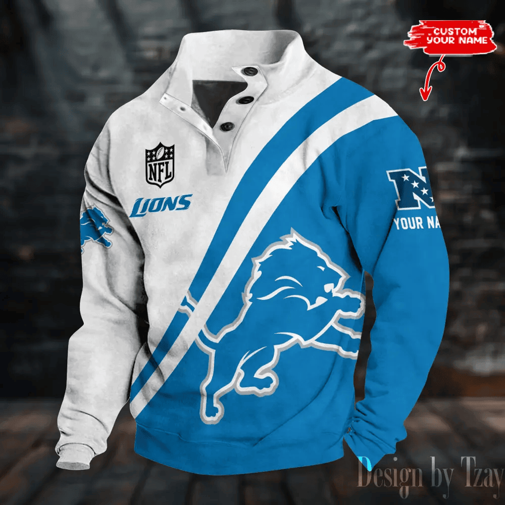 Detroit Lions Sports Print Sweatshirt S9DBSCH774