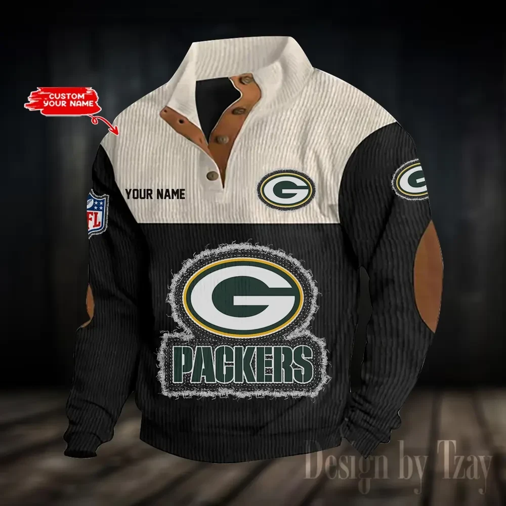 Green Bay Packers S9DBSCH943 Sports Print Sweatshirt