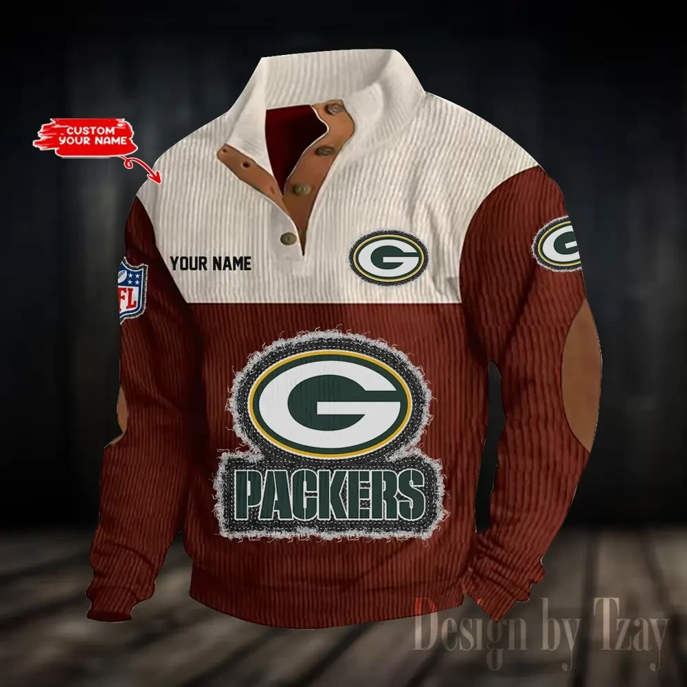 Green Bay Packers Sports Print Sweatshirt PBU913K