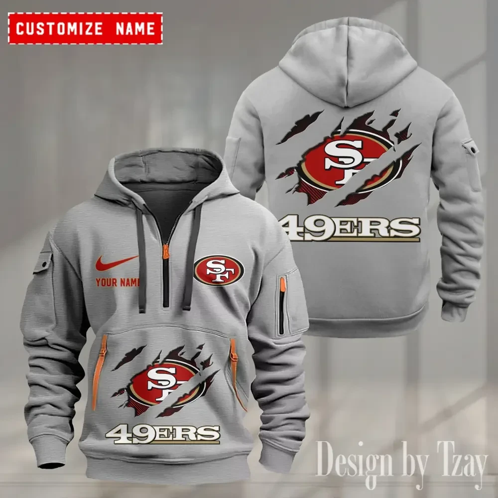 San Francisco 49ers Heavy Fleece Pullover Hoodie PBJZ0I7