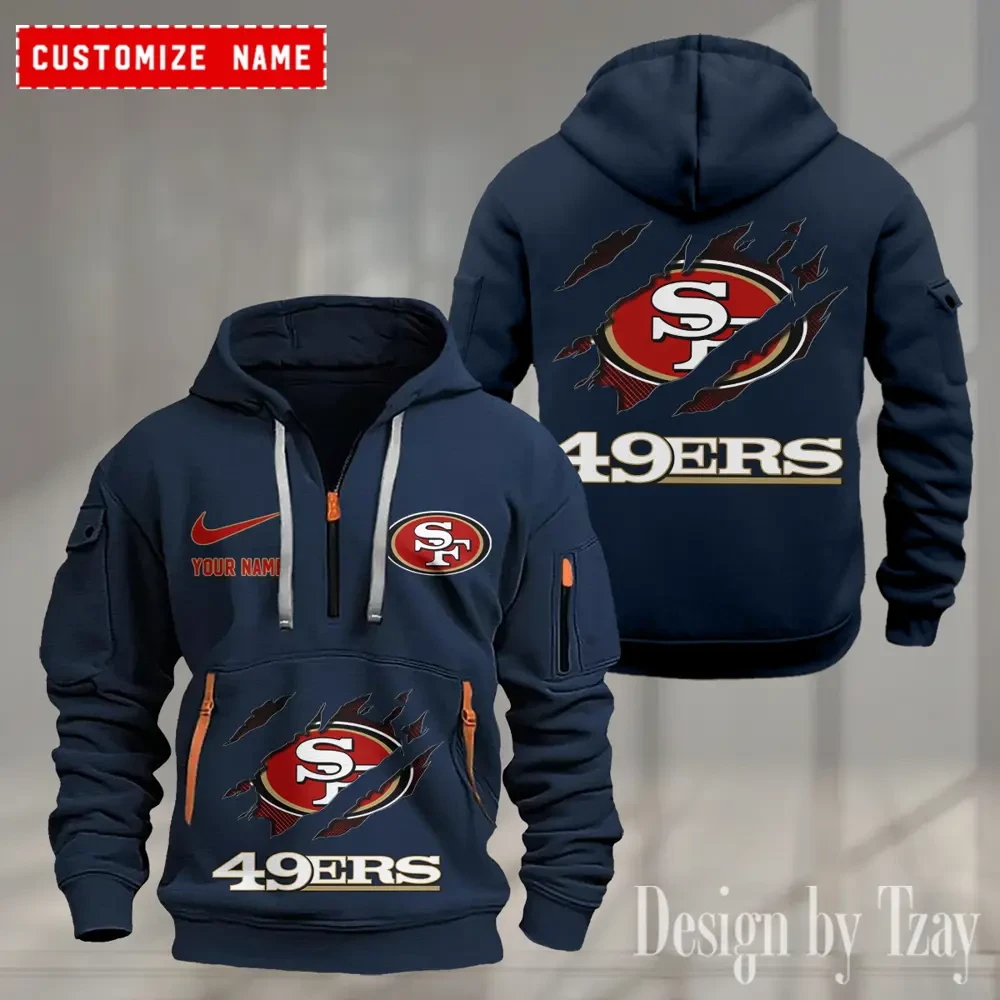 San Francisco 49ers Heavy Fleece Pullover Hoodie PBJZ0I7