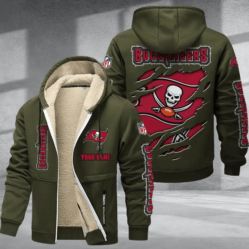 Tampa Bay Buccaneers Thickened Zipper Hoodies PBRFX66