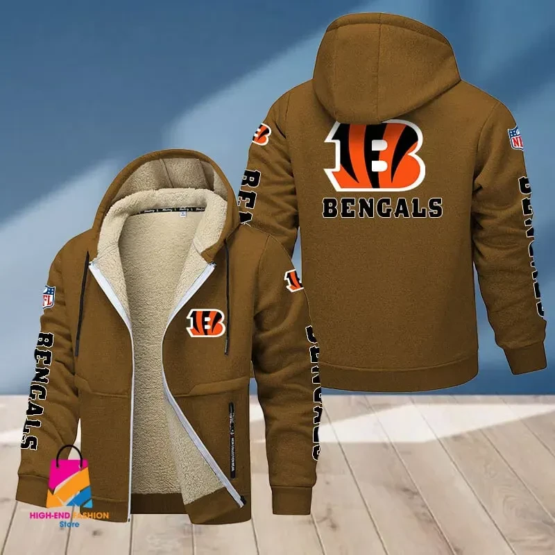 Cincinnati Bengals Multicolor Thickened Zipper Hoodies PBT0BL9