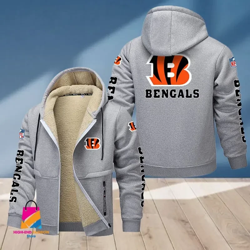 Cincinnati Bengals Multicolor Thickened Zipper Hoodies PBT0BL9
