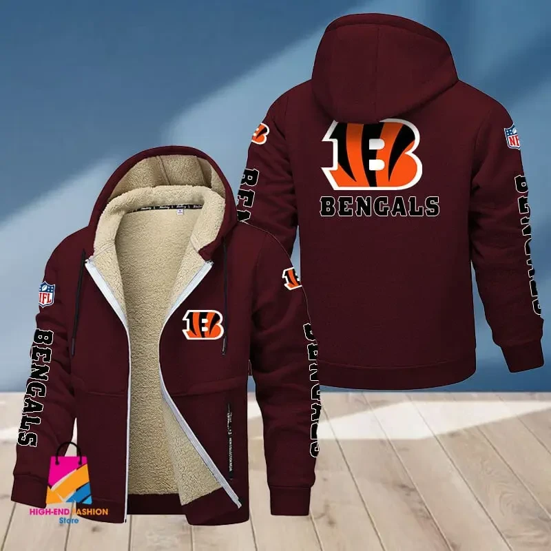 Cincinnati Bengals Multicolor Thickened Zipper Hoodies PBT0BL9
