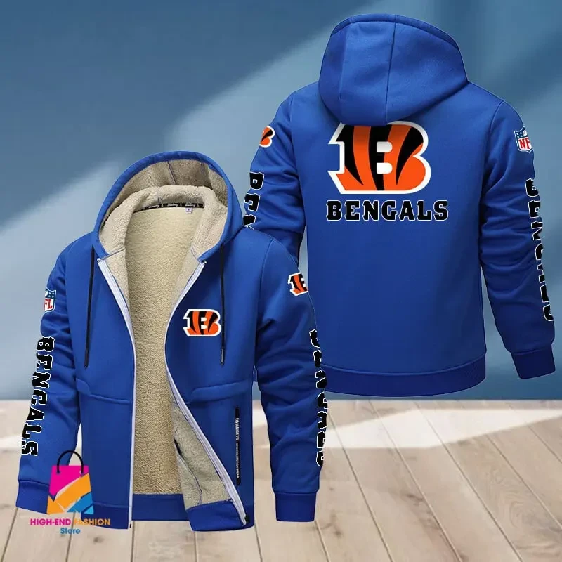 Cincinnati Bengals Multicolor Thickened Zipper Hoodies PBT0BL9
