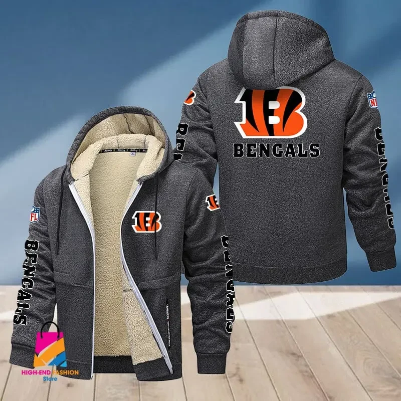 Cincinnati Bengals Multicolor Thickened Zipper Hoodies PBT0BL9