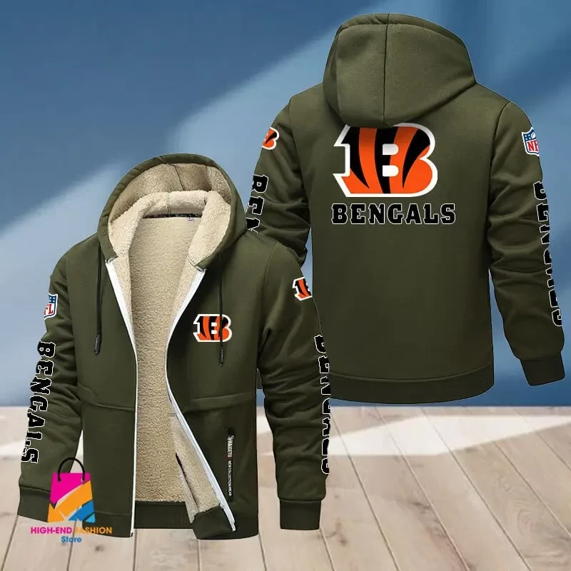 Cincinnati Bengals Multicolor Thickened Zipper Hoodies PBT0BL9